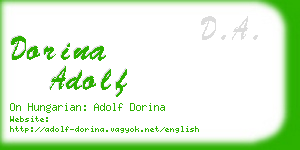 dorina adolf business card